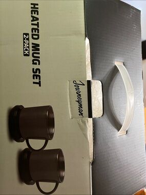 Heated Mug Set — Brown, 2-Pack